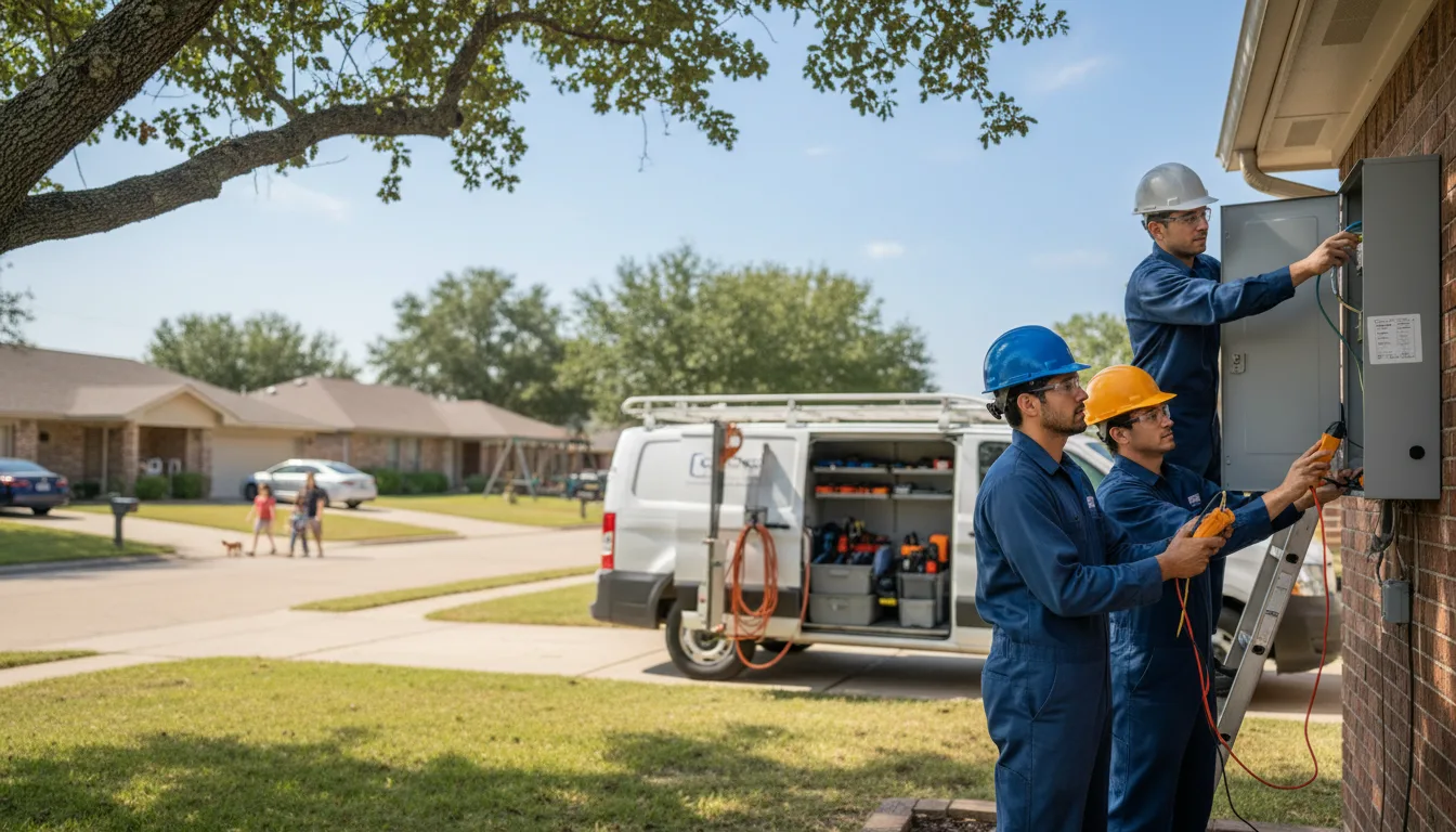 Certified electrician providing emergency electrical services in Chambersburg, IL
